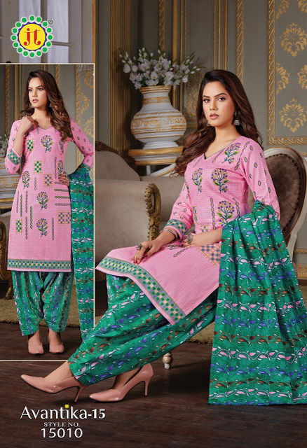 Jt Avantika 15 Printed Cotton Casual Daily Wear Dress Material Collection